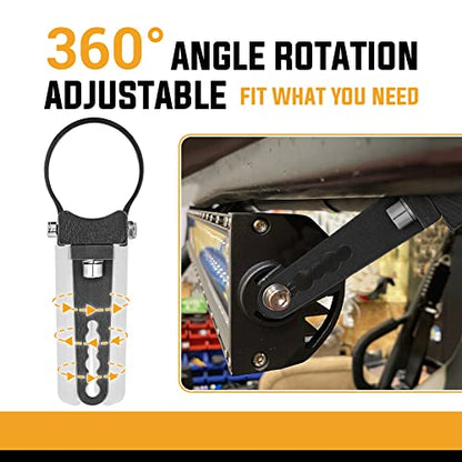 2 Inch Universal Side Roll Cage Bull Bar Tube Clamps LED Light Mount Brackets Compatible with Polaris Ranger RZR Ace General Fit Arctic Cat Fit Yamaha YXZ Fit Kawasaki Teryx ATV UTV - size: 2 inch