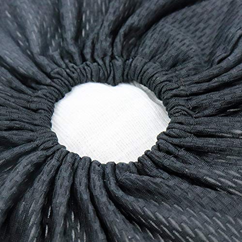 Modengzhe 3D Mesh Moped Seat Cover Heat Insulation Soft Sitting Pad Cushion for Scooter Electric Bike Round Triangle Seat (Black)