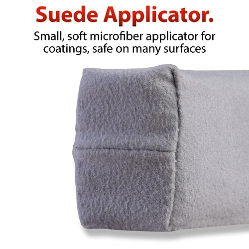 Adam's Polishes Suede Applicator (4 Pack) - Car Detailing Sponge, Use with Ceramic Spray, Graphene Coatings on Car Paint, Metal, Plastic Trim, Rubber & Glass - size: 4 Pack