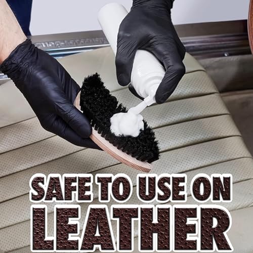 SONAX Textile & Leather Brush | Professional Interior Cleaning Brush for Fabric Upholstery Alcantara & Leather Surfaces | Durable, Ergonomic Car Detailing Tool | 416741