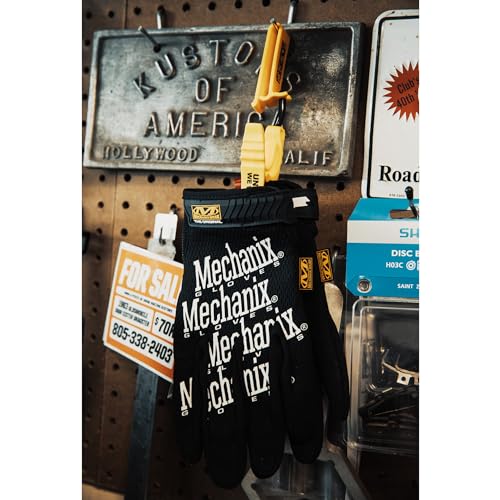 Mechanix Wear: Belt Glove Clips – Nonconductive Material, Detachable, Anti-Snap Design for Safety, Glove Clips for Construction, Electrical, Tactical, and Utility Work (Black) - color: Black