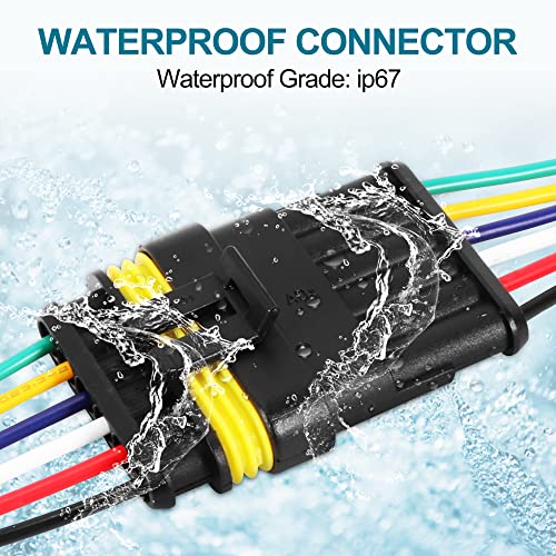 G 6 Pin Way Electrical Wire Connector Male Female Plug Socket Quick Disconnect Waterproof Plug Play for Car Truck Motorcycle Marine Boat - size: 6 PIN