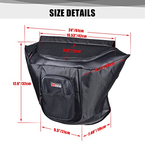 UTV Center Seat Bag Compatible with Polaris General 1000/1000-4 / XP 1000 / XP 4 1000 2016-2025 Large Rear Seat Storage Bag Tool Bag (Black)