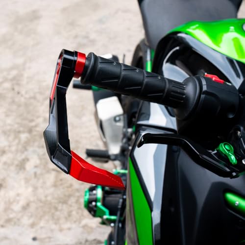 CNC Motorcycle Handguards Compatible with CBR 600RR 1000RR 929RR 900RR 1100X CBR600RR CBR1000RR CBR250RR Brake Clutch Lever Guards Protector Accessories (Red) - color: Red