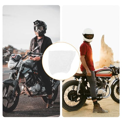 FAVOMOTO 4PCS XL Disposable Clear Plastic Motorcycle Cover, Waterproof Protection Dust Outdoor Rain Cover Bike Covers for Indoor Outdoor - size: XL