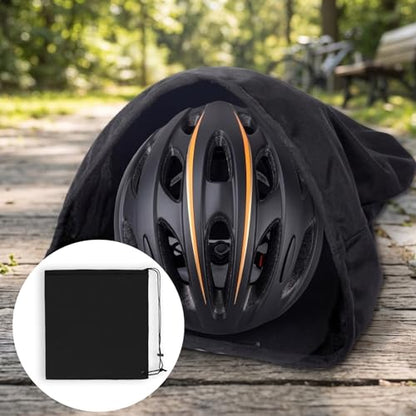 4 Pcs Motorcycle Welding Helmet Bag with Drawstring Locking, Large Lightweight Storage Bag for Motorcycle Riding, Welding Work and Travel