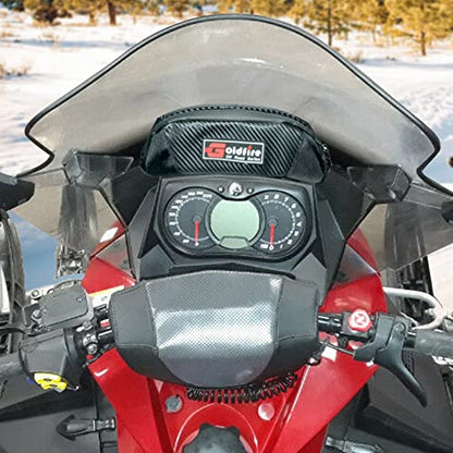 Goldfire Snowmobile Windshield Bags Accessories Ski Doo Dash Bag Dashboard Storage Pouch Wallet Phone Cargo Bags Water-resistant For Ski Doo REV- XP, Part #860201176 (Black)