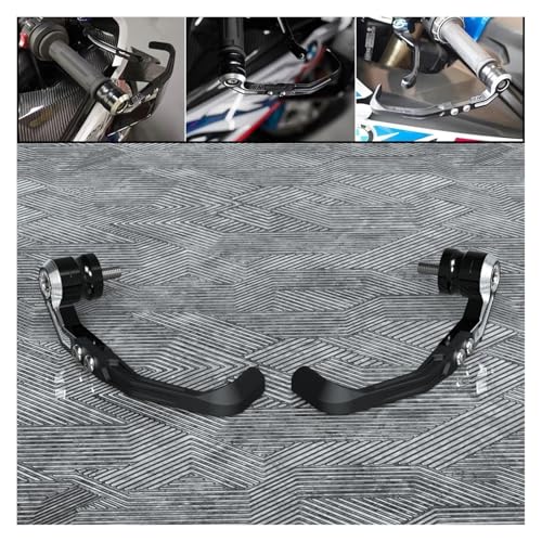 CNC Motorcycle Levers Guard Brake Clutch Handlebar Protector for KAW&ASAKI Ninja250 Ninja300 ZX-25R 2008-2023 Hand Guards - color: Gray