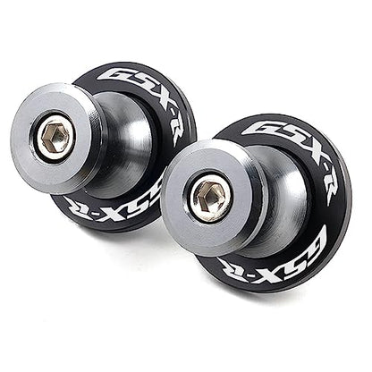 2pcs M8*1.5 Motorcycle Swing Arm Sliders Spools 8mm for Suzuki GSXR 600 750 1992-2024 GSX-R 1000 2001-2024 GSXS 600 750 1000 GSX-8R GSX-8S 2023 -Gray - color: Spool - Gray