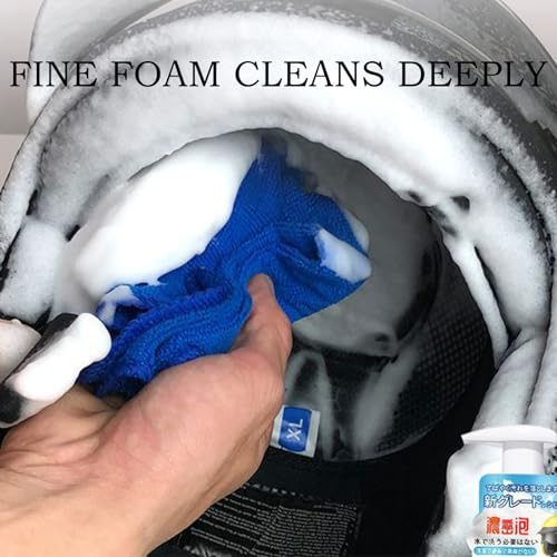 Helmet Deodorizer Spray - Motorcycle Cleaner, Deep Cleaning Formula | Motorbike Glove Stain Removal Accessory, Gear Care Solution For Fresh Scent Finish Protection, Foam Cleaner Odor Eliminator, Agent