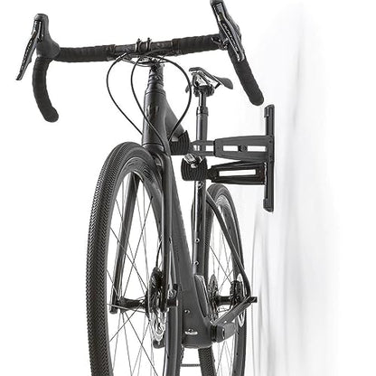 Feedback Sports | Velo Wall Rack 2D Bike Storage | Bicycle Hangar Mount W/Adjustable Arms | Road, Gravel, Mountain Bike Compatible | For Garage, Apartment, Shed | Black - style: Velo Wall Rack 2D