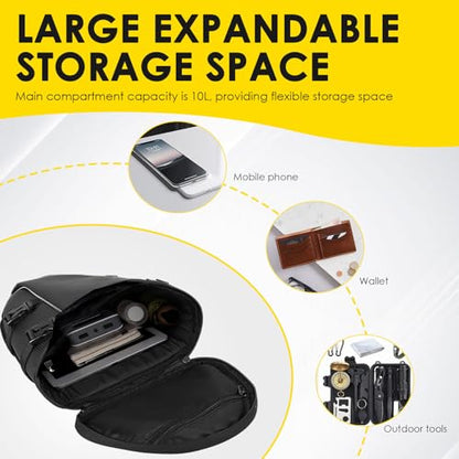 Motorcycle Tail Bag Multifunctional Waterproof Storage Saddle Bag with Straps Non Slip Base Top Motorcycle Seat Bag Sports Motorbike Rear Rack Bag