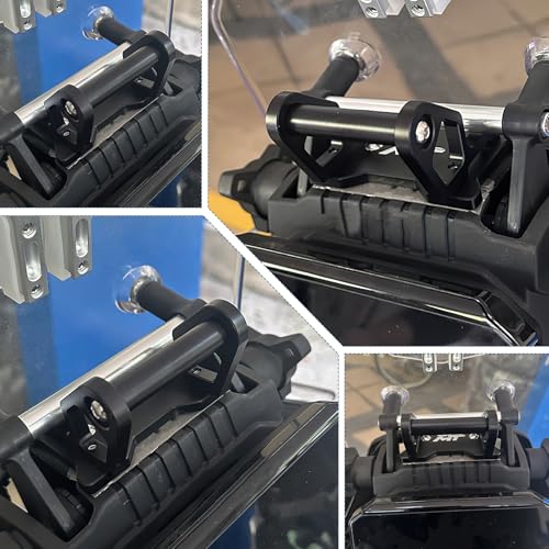 for CFMOTO 450MT MT450 Ibex 450 2024-2025 Motorcycle GPS Phone Holder Auxiliary Device Mount Navigation Extension Brackets(12mm) - size: 12mm
