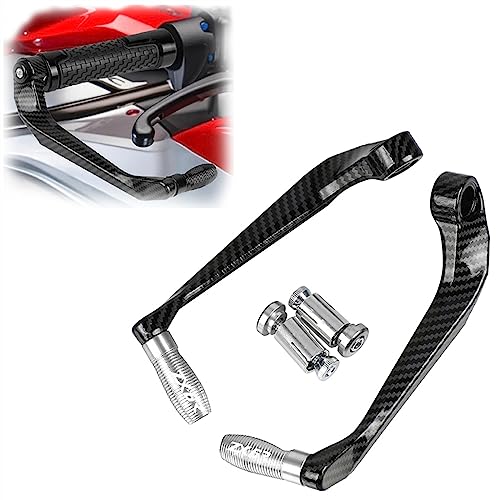 Lever Hand Guard for Kawasaki ZX6R ZX 6R ZX-6R All Year Motorcycle Accessories Handlebar Grips Brake Lever Guards Protector(Silver) - color: Silver