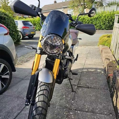 for Speed 400 Scrambler400X 2024 2025 Motorcycle Front Windshield Retro Windshield Spoiler with Bracket Speed400 Scrambler 400X (Transparent) - color: Transparent