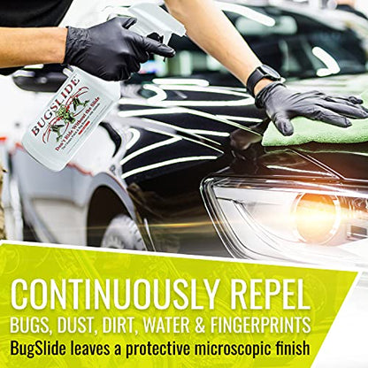 BugSlide 32 Oz Cleaner Refill for Spray Bottles & Travel Kits - All Surfaces Cleaning and Detailing Solution for Vehicle Interior and Exterior Use - Shines, Degreases, Polishes - style: 32 Oz Refill