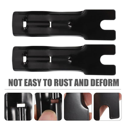 Toddmomy Safety Flag Pole Brackets 2-Pack Triangular Bike Flag Mounting Brackets Compact Durable Outdoor Riding Accessory for Bicycle Motorcycle