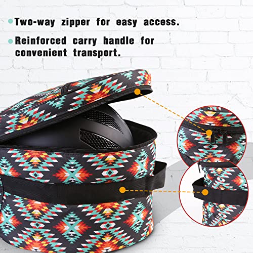 Harrison Howard Equestrian Motorcycle Riding Waterproof Helmet Bag Helmet Case Storage Carring Bag - color: Red Tribe