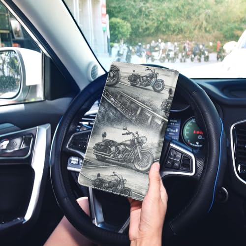 Car Registration and Insurance Holder, High Way Motorcycles Vehicle Glove Box Car Organizer for Documents, Cards, License Car Organization