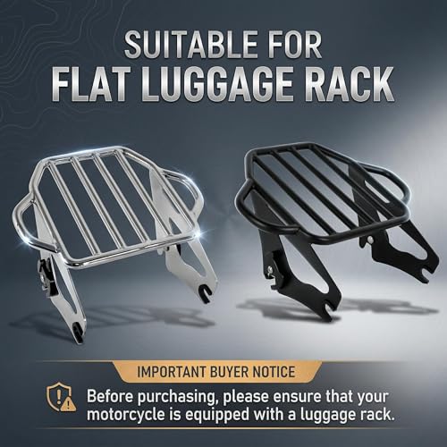 Japard Motorcycle Top Case 42L Daily Rear Tail Box Trunk, Lockable Storage Carrier, Waterproof Universal Mounting for Helmet Luggage - color: Mat Black