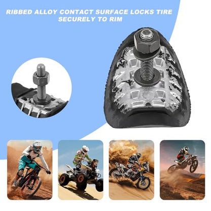 KVAEY Motorcycle Wheel Rim Lock, 1.6" Tire Clamp Wheel Lock with Molded Rubber Stoppers Prevent Inner Tube Wear, Motorcycle Rim Lock Replacement for Motocross Dual Sport Dirt Bike (1.85", 1 PCS) - size: 1 Piece, style: 1.85"