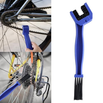 JONMON Bike Cleaning Tools 6 Pieces Set - Bicycle Cleaner Include Chain Scrubber and Cleaning Brush for Drivetrain, Gear, Cassette and Sprockets, Suitable for Mountain/MT/Road/BMX Bike