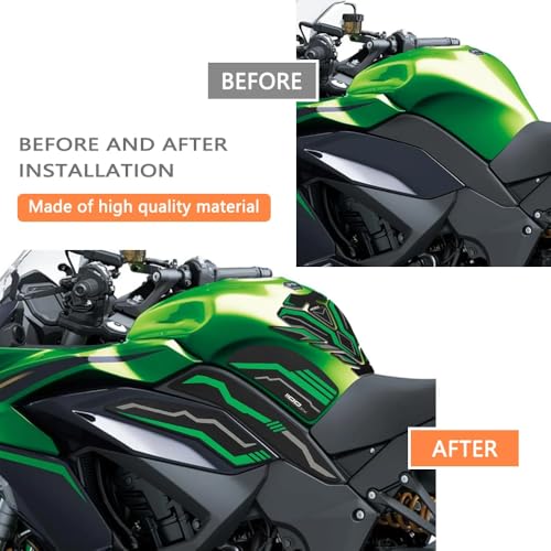 for Ninja 1100SX Ninja 1100sx 2025 2026 New Motorcycle Side Fuel Tank Pads Protector Stickers Decal Gas Knee Grip Traction (Grey) - color: Grey