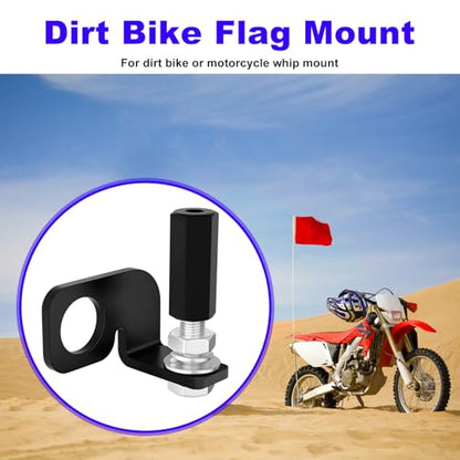 Flag Pole Mount - Dirt Bike Flag Pole Holder for Motorcycle Flag Holder 1/4" Rear Axle Whip Mounts 22.5mm Diameters Dirtbike Flag Mount Kit - 2 Pack