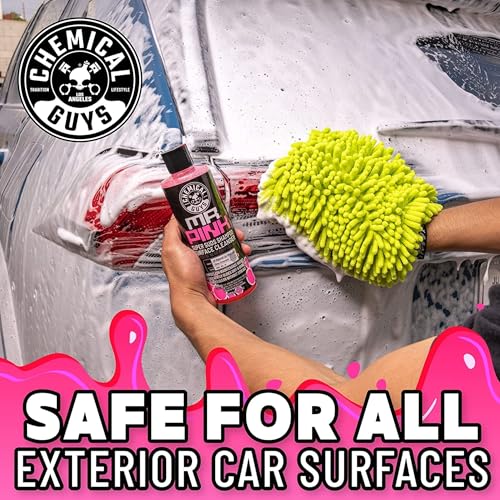 Chemical Guys Mr. Pink Car Wash Soap - 16 oz Super Suds Foaming Car Wash Soap for Cannon, Blaster, or Bucket Washing - pH Balanced, Safe on Wax, Sealant, Ceramic, and Clear Coat Finishes - size: 16 Fl Oz (Pack of 1), style: MR. PINK