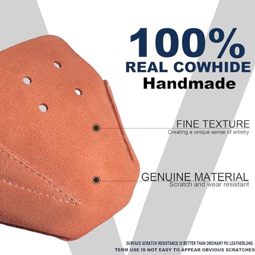 100% Real Cowhide | Toe Cap Guard Protectors | Roller Skate Derby Speed 1 Pair(Pink) - color: Pink