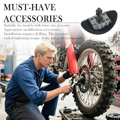 1.6" Motorcycle Rim Lock,Motorcycle Wheel Lock for Rim with Molded Rubber Block Avoids Damage to Inner Tubes,Professional Rims Dirt Bike Locks Motorcycles Accessories
