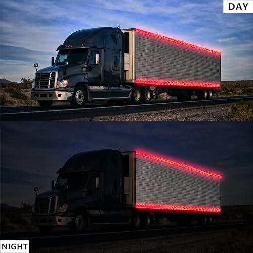 SWRT Reflective Tape 2 Inch x 30 Feet DOT-C2 Shining Star Fade Resistant Red Reflective Tape Outdoor Waterproof Strong Adhesive Safety Warning Tape Reflector Conspicuity Tape for Trailer Trucks Bike - size: 2IN x 30FT