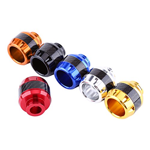 Motorcycle Front Fork Frame Sliders 1 Pair of Carbon Fiber Plastic Fork Frame Sliders Crash Protection(red)