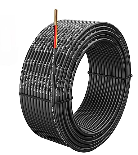 18 Gauge 3 Conductor Electrical Wire - 50ft Stranded PVC Cord Oxygen-Free Copper Cable for Power Cord, Low Voltage LED Cable, LED Strips, Lamps, and Automotive Lighting - 18/3 AWG - size: 18 AWG PVC Stranded 3-Conductor Wire 50ft