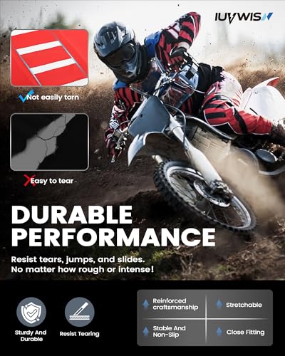 Dirt Bike Universal Seat Cover Non-Slip Gripper Soft Motorcycle Seat Covers for CRF YZF YZ EXC SX KLX KX TTR Most Motorcross Red - color: red