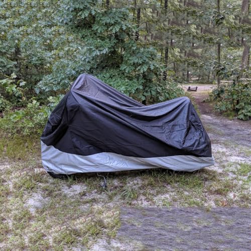 Motorcycle Covers, Motorbike Cover with Lock-Holes Motorcycles Vehicle Cover Fits Up to 97" Motorcycles Vehicle - 2XL Size