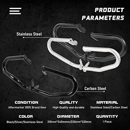 Motorcycle Stainless Steel Highway Crash Bars Engine Guard Bumper Fit for Rebel 1100 CMX1100 2021-2026 Body Frame Falling Protector Lower Crashbar, Black - color: Black