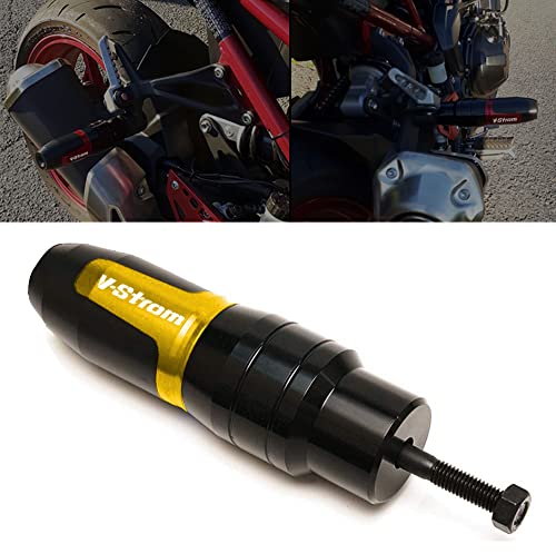 For SUZUKI V-Strom 250 650 1000 DL250 DL650 DL1000/V-Strom1000/XT Motorcycle CNC Aluminum Frame Crash Pad Exhaust Sliders Crash Protector slider - color: yellow