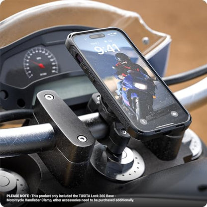 TUSITA Lock 360 Base - Motorcycle Handlebar Clamp - size: Handlebar Clamp