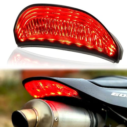 JMTBNO motorcycle Smoked LED Tail Light, 12V Motorcycle Brake Lights with LED Turn Signals Compatible with 2003-2006 Honda CBR600RR, 2004-2007 CBR1000RR - color: Smoke-CBR
