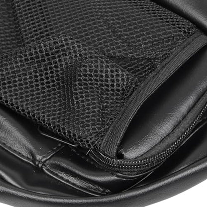 Motorcycle Black Backrest Bag Driver Back Rest Tour Pack Organizer Rider Backrest Organizer Pocket for Harley Touring Road King Electra Street Tri Glide