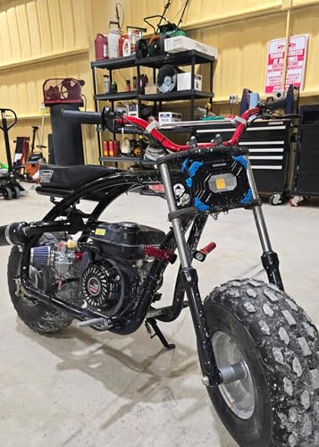 JRL 7/8" Mid Handlebars Handle Bars Fit ATV Pit Dirt Bike Offroad Motorcycle Red - color: Red