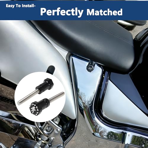 Front Seat Thumb Screws Bolts, Mount Screw Cap Compatible with Suzuki GSX1300R Hayabusa 1999-2007 (2 PCS,Black) - color: black, size: 1999-2007
