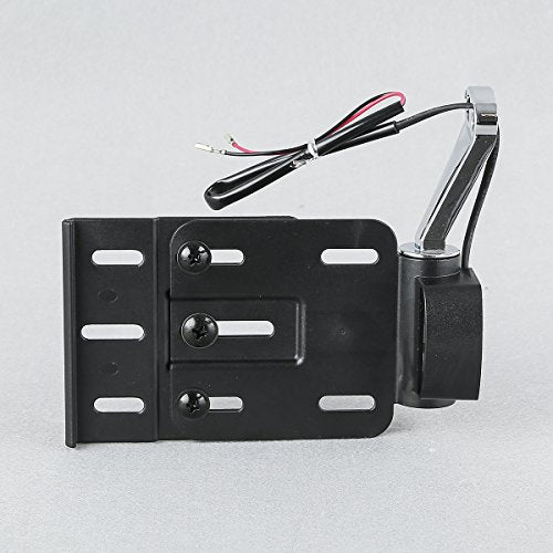 TCT-MT LED Light Side Mount License Plate Collapsible Fit for Harley Sportster XL 2004-2016 Forty Eight XL1200X Iron 883 XL883N Custom XL1200C Nightster XL1200N Roadster XL1200R Black