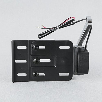 TCT-MT LED Light Side Mount License Plate Collapsible Fit for Harley Sportster XL 2004-2016 Forty Eight XL1200X Iron 883 XL883N Custom XL1200C Nightster XL1200N Roadster XL1200R Black