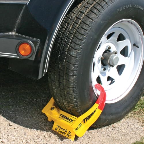 TRIMAX TCL65 - Trailer Wheel Lock - Fits 6"-10.5" Tires - Wheel Boot Lock for Trailer, Car, Truck, Boat, ATV, Camper, and More - style: TCL65