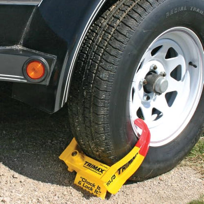 Trimax TCL265 Small Deluxe Keyed Alike Wheel Chock Lock, (Pack of 2) - style: 2 Pack TCL65