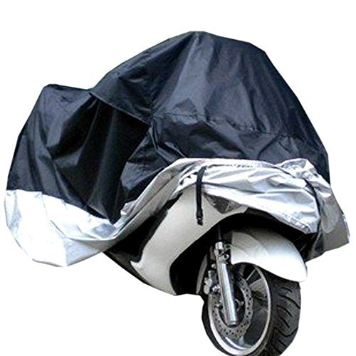 Motorbike Cover Motorbike Waterproof Cover Motorbike dust Cover Oxford Motorbike Cover (Silver-XXXL) - color: Silver, size: XXXL