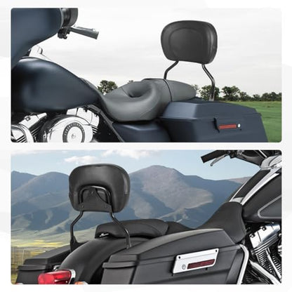 Detachable Passenger Backrest Sissy Bar With Back Rest Pad Compatible With For 1997-2008 Harley Touring Road King Street Glide Road Glide Electra Glide FLHR FLHX FLHT FLTR Sissy Bar Backrest