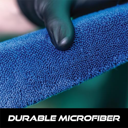 VIKING Wheel Brush or Rim Brush for Car, Metal Free, Blue, 2.5 Inch x 14.3 Inch